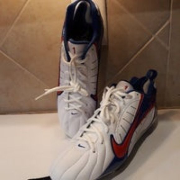 NEW Nike ID GP to FLY Sports Cleats Classic Red White & Blue w Logo spike KEY 13 - Picture 6 of 8